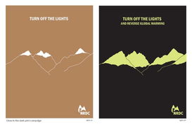 NRDC平面广告设计 视觉传达与环保使命的融合